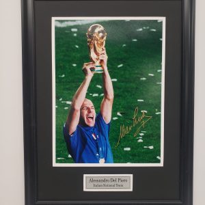 Alessandro Del Piero - Azzurri - Italy National Team - Autographed 2006 FIFA World Cup Framed Photo