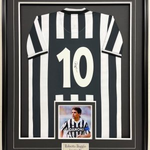 Roberto Baggio - Juventus FC - Autographed Framed Jersey