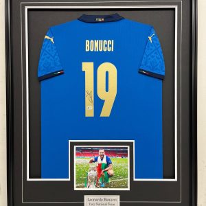 Leonardo Bonucci - Italy National Team - Framed Autographed Jersey