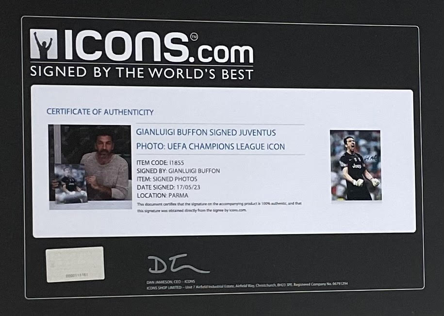 Gianluigi "GIGI" Buffon - Juventus - Framed Autographed Photo - Image 5