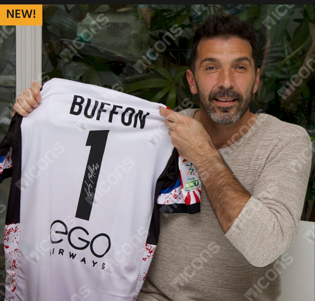 Gianluigi "GIGI" Buffon - Parma Calcio 1913 - Framed Autographed Jersey - Image 6
