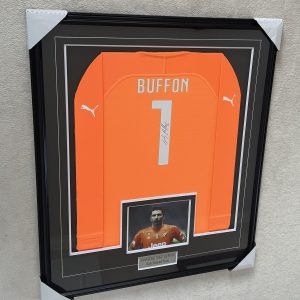 Gianluigi "GIGI" Buffon - Juventus FC - Framed Autographed Jersey (Orange)