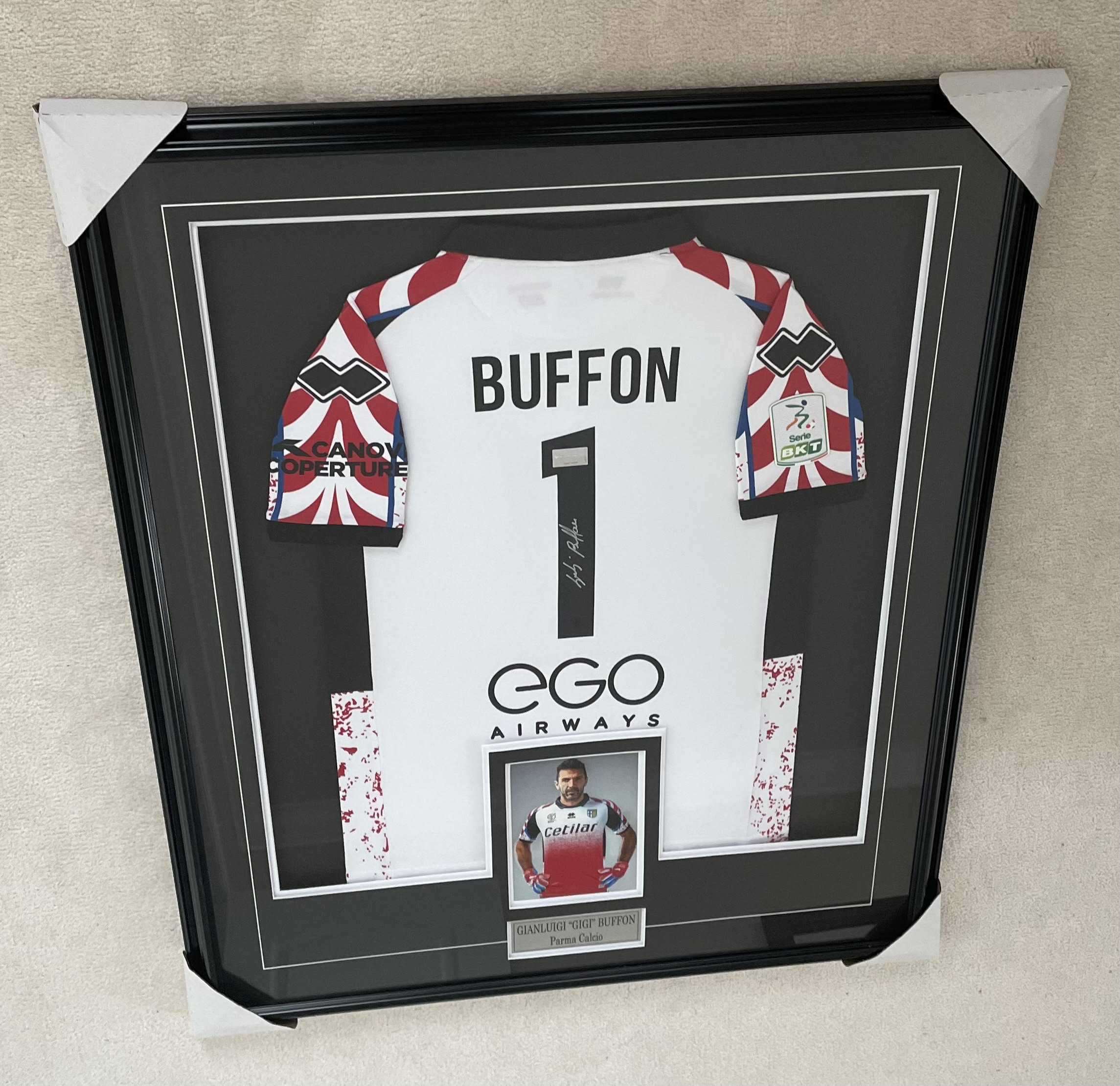 Gianluigi "GIGI" Buffon - Parma Calcio 1913 - Framed Autographed Jersey