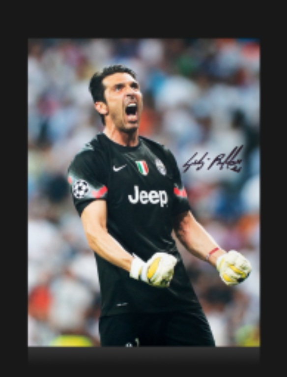 Gianluigi "GIGI" Buffon - Juventus - Framed Autographed Photo - Image 2