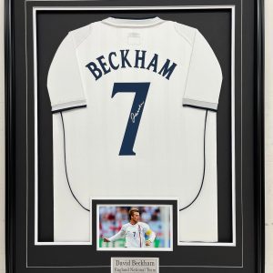 David Beckham - England National Team - Framed Autographed Jersey