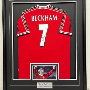 David Beckham - Manchester United - Framed Autographed Jersey