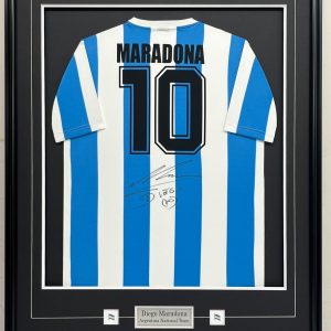 Diego Maradona - Argentina National Team - Framed Autographed Jersey