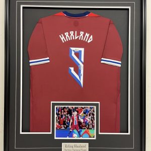 Erling Haaland - Norway National Team - Framed Autographed Jersey