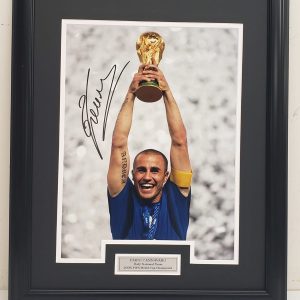 Fabio Cannavaro - Azzurri - Italy National Team - Autographed 2006 FIFA World Cup Framed Photo