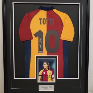 Francesco Totti - AS Roma - Autographed Framed Jersey