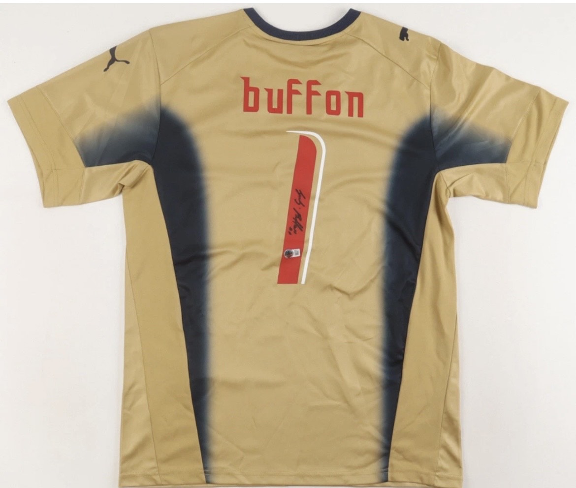 Gianluigi "GIGI" Buffon - Azzurri - Italy National Team - Framed Autographed 2006 FIFA World Cup Jersey - Image 2