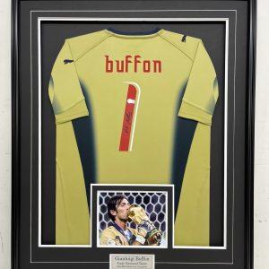 Gianluigi "GIGI" Buffon - Azzurri - Italy National Team - Framed Autographed 2006 FIFA World Cup Jersey