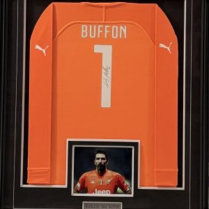 Gianluigi "GIGI" Buffon - Juventus FC - Framed Autographed Jersey (Orange)