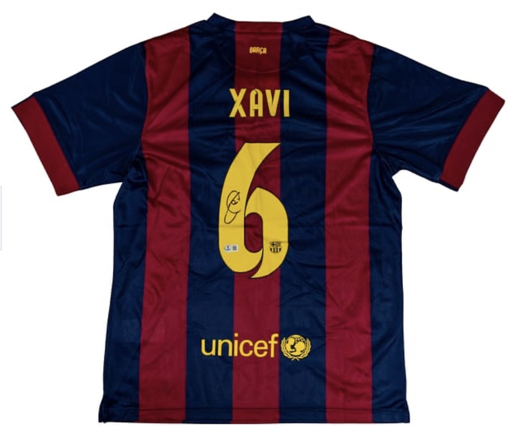 Xavi - FC Barcelona - Framed Autographed Jersey - Image 2