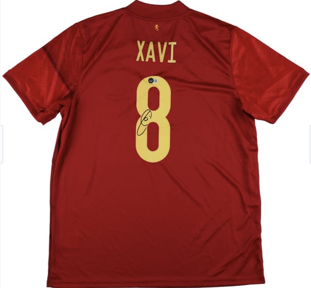 Xavi - Spain National Team - Framed Autographed Jersey - Image 2