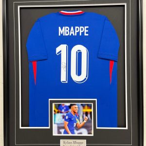 Kylian Mbappe - 2024 France National Team - Framed Autographed Jersey