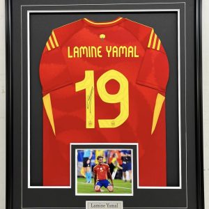 Lamine Yamal - Spain National Team - Framed Autographed Jersey