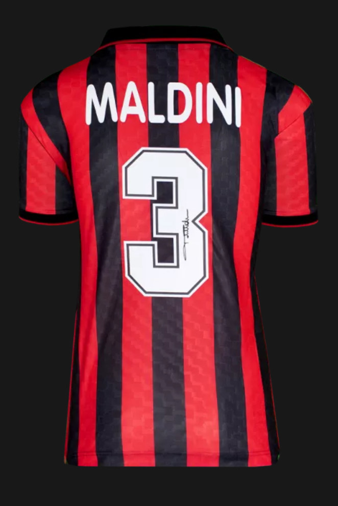 Paolo Maldini - AC Milan - Autographed Framed Jersey - Image 2
