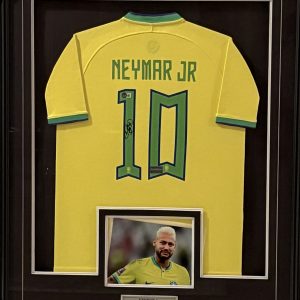 Neymar Jr. - Brazil National Team - Framed Autographed Jersey