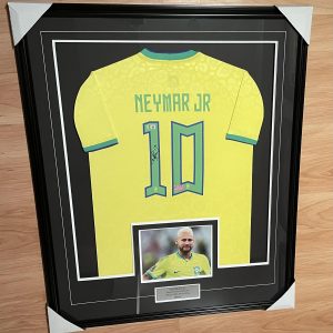 Neymar Jr. - Brazil National Team - Framed Autographed Jersey