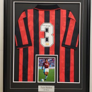 Paolo Maldini - AC Milan - Autographed Framed Jersey