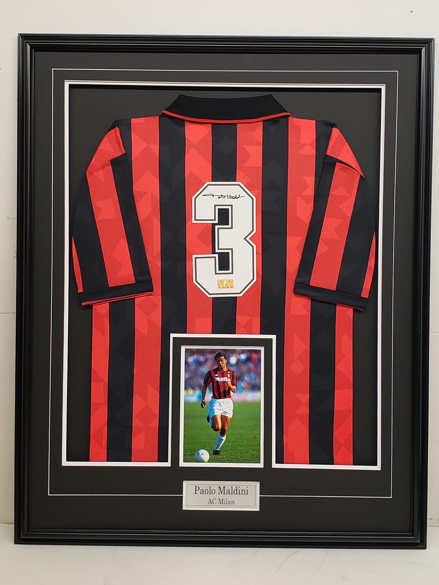 Paolo Maldini - AC Milan - Autographed Framed Jersey