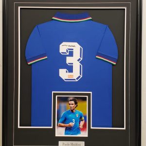 Paolo Maldini - Azzurri - Italy National Team - Autographed Framed Jersey