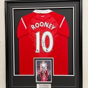 Wayne Rooney - Manchester United - Framed Autographed Jersey