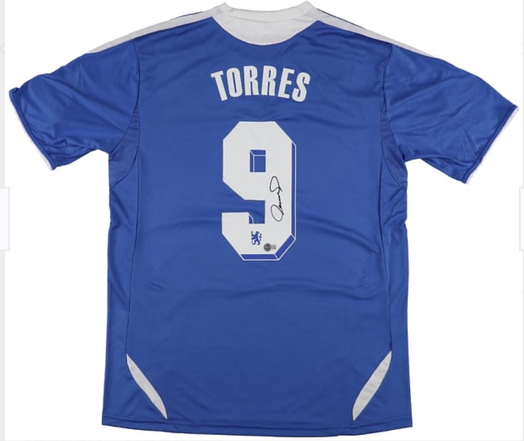Fernando Torres - Chelsea FC - Framed Autographed Jersey - Image 2