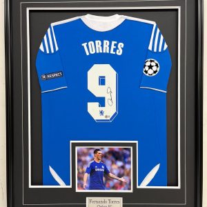 Fernando Torres - Chelsea FC - Framed Autographed Jersey