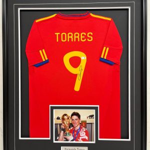 Fernando Torres - Spain National Team - 2010 FIFA World Cup Champions - Framed Autographed Jersey