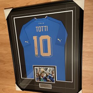 Francesco Totti - Azzurri - Italy National Team - Autographed Framed Jersey