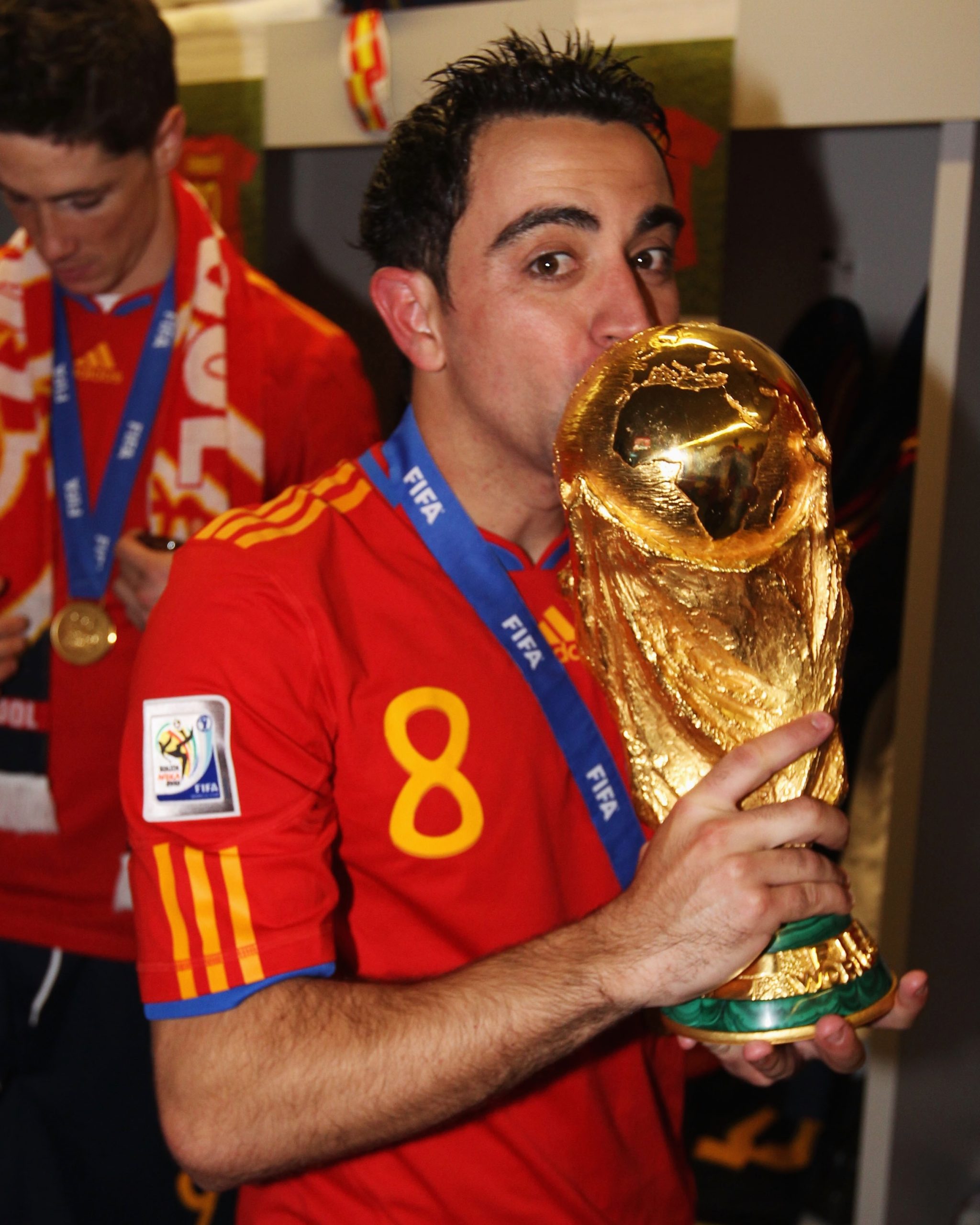 Xavi - Spain National Team - Framed Autographed Jersey - Image 5