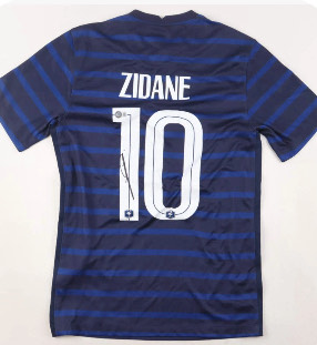 Zinedine Zidane - France National Team - Framed Autographed Jersey - Image 2