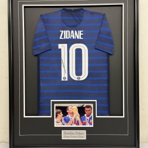 Zinedine Zidane - France National Team - Framed Autographed Jersey