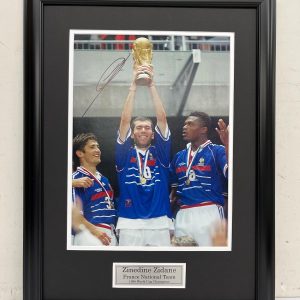 Zinedine Zidane - France National Team - Framed 1998 FIFA World Cup Autographed Photo