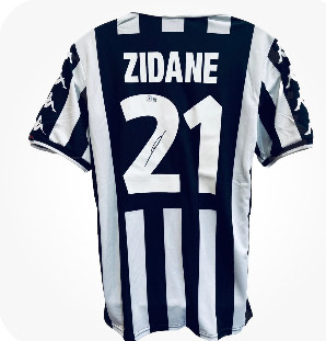 Zinedine Zidane - Juventus FC - Framed Autographed Jersey - Image 2