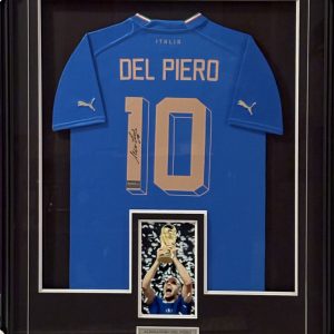 Alessandro Del Piero - Azzurri - Italy National Team - Framed Autographed Jersey