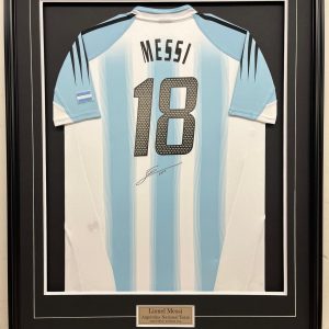 Lionel Messi - Argentina National Team - 2005 World Cup U20 - Framed Autographed Jersey