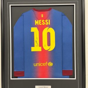 Lionel Messi - FC Barcelona - 2012-2013 - Framed Autographed Jersey