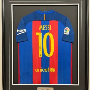 Lionel Messi - FC Barcelona - 2016-2017 - Framed Autographed Jersey