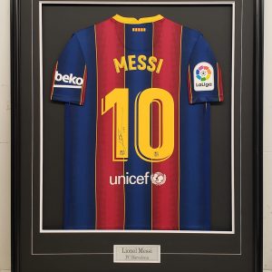Lionel Messi - FC Barcelona - 2020-2021 - Framed Autographed Jersey