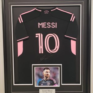 Lionel Messi - Inter Miami CF - 2022-2023 - Framed Autographed Jersey (Away)