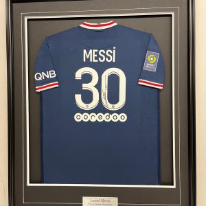 Lionel Messi - Paris Saint Germain - 2021-2022 - Framed Autographed Jersey (Home)