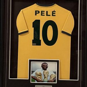 Pele - Brazil National Team - Framed Autographed Jersey
