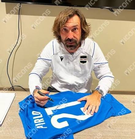 Andrea Pirlo - Azzurri - Italy National Team - Framed Autographed Jersey - Image 4