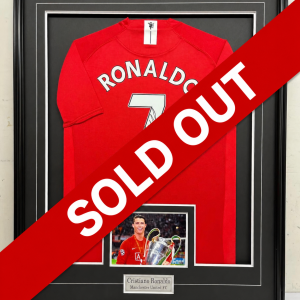 Cristiano Ronaldo - Manchester United FC - Framed Autographed Jersey