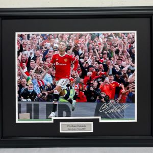 Cristiano Ronaldo - Manchester United FC - 2021 - 2022 - Framed Autographed Photo
